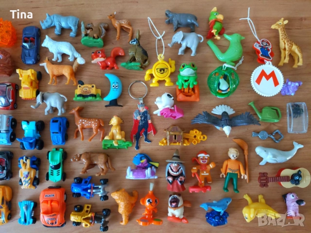 Колекция от 90 мини играчки – стикита, шоколадови яйца, колички и др., снимка 5 - Колекции - 52943332
