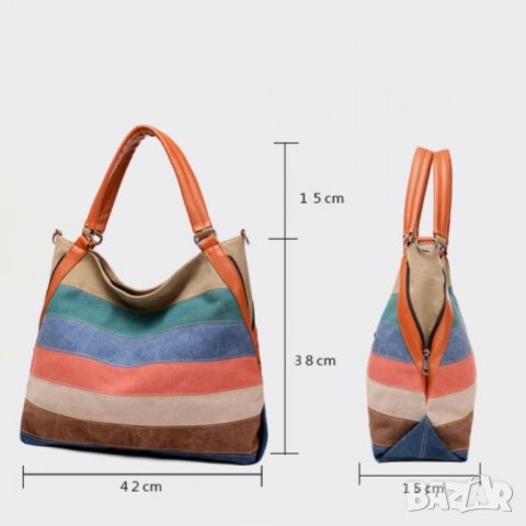 Дамска чанта тип торба Color 1132, снимка 17 - Чанти - 43054922