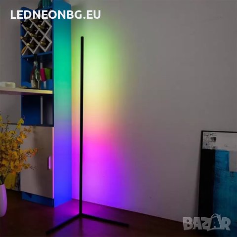 LED RGB Подова Лампа за Ъгъл 24W, 142 см, снимка 2 - Лед осветление - 44042813