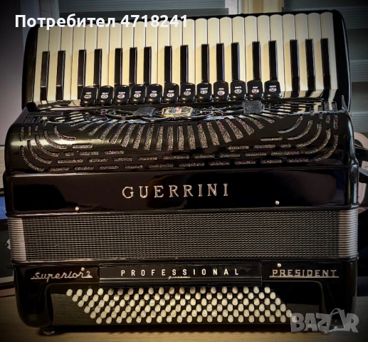 Акордеон GUERRINI Superior 2 President, снимка 2 - Акордеони - 53218775