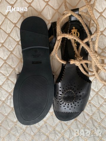 Черни сандали Дарис, снимка 2 - Сандали - 36868101