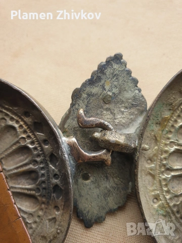 стара българска пафта с прекрасна патина и живамна позлата , снимка 8 - Колекции - 53005478