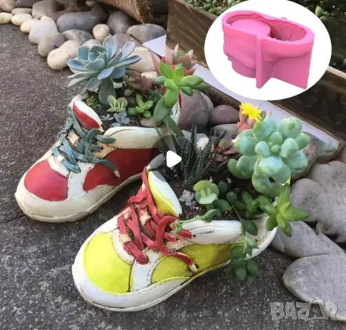 Молд кашпа обувка