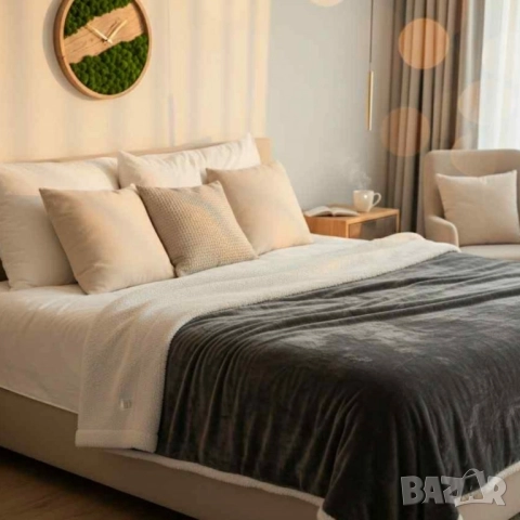 Топло и уютно дори в най-студените вечери – двустранно одеяло тип “Шерпа”