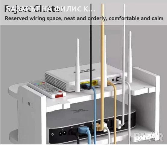 Стенна поставка, органайзер, снимка 4 - Етажерки - 50580443