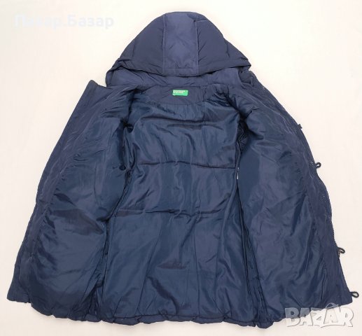 United Colors of Benetton Down Parka Мъжко XS Юношеска Парка Яке Грейка с Качулка Гъши Пух 13-14г, снимка 6 - Якета - 38820646