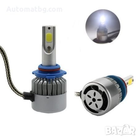 Комплект LED Лед Диодни Крушки за фар Automat C6 HВ3/9005 - 36W. Над 150 % по-ярка светлина.