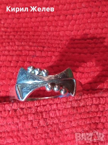 СРЕБЪРЕН ЕЛЕГАНТЕН ПРЪСТЕН ВИСОКА ПРОБА СРЕБРО РЪЧНА ИЗРАБОТКА 22291, снимка 2 - Пръстени - 32998628