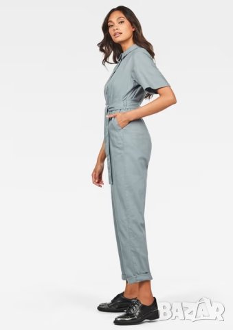 Нов! G-star Raw Bristum Deconstructed Jumpsuit WMN Short Sleeve Дамски Гащеризон Размер М, снимка 9 - Гащеризони - 43424504