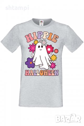 Мъжка тениска Hippie Halloween,Halloween,Хелоуин,Празник,Забавление,Изненада,Обичаи,, снимка 6 - Тениски - 38135440