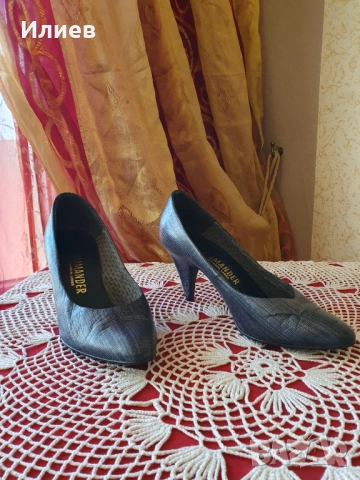 Salamander-стил и комфорт в сиво, снимка 3 - Дамски обувки на ток - 52203714
