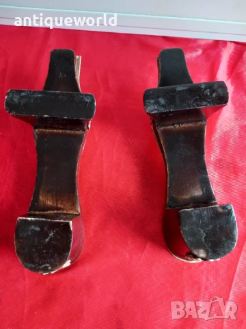 Сребърни ОСМАНСКИ Дървени Налъми За Хамам СРЕБРО , ФИЛИГРАН, снимка 7 - Антикварни и старинни предмети - 51211882