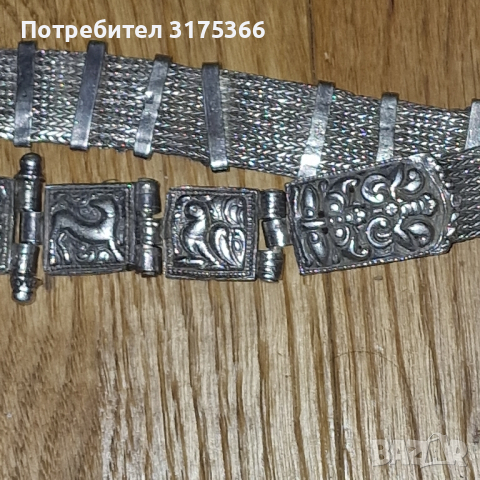 Сребърен възрожденски женски колан , снимка 4 - Антикварни и старинни предмети - 44846850