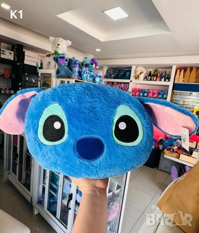 Голяма плюшена Възглавница Стич/Куроми с одеяло 120см Stitch Kuromi, снимка 5 - Плюшени играчки - 52590767