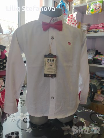 Риза с папионка , снимка 1 - Детски ризи - 44049409