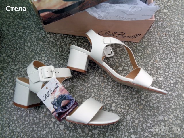 Дамски сандали, нови, с кутия, бели, снимка 7 - Сандали - 28819071