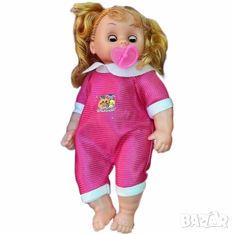Кукла бебе с биберон – 25 см звук и забавление, снимка 7 - Кукли - 51067436