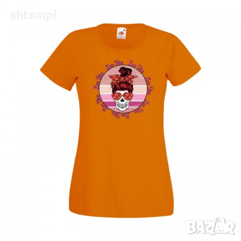 Дамска тениска Свети Валентин Skull Valentine's 21, снимка 5 - Тениски - 35582165