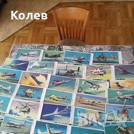 Колекция от 28 картички на съветски самолети и вертолети, снимка 16 - Антикварни и старинни предмети - 40310300