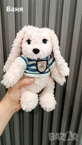 Ръчно плетено зайче, снимка 4 - Плюшени играчки - 52260226