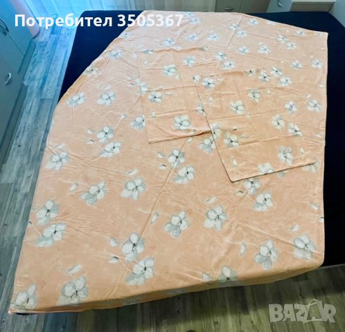 Памучни чаршафи + подарък, снимка 3 - Спално бельо - 43389828