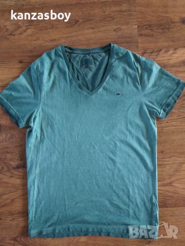 tommy hilfiger - страхотна мъжка тениска 70с, снимка 3 - Тениски - 37287993