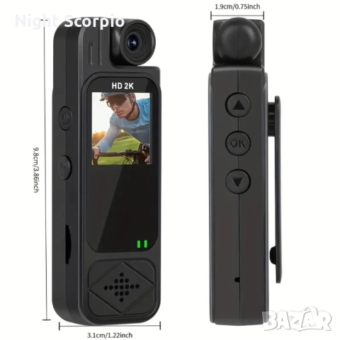 2K екшън камера + 32 GB карта памет, снимка 3 - Екшън - 52046194