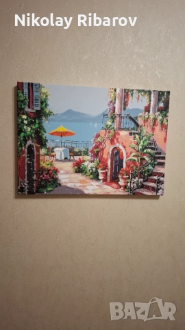 Италианско кафене 70х50 картина, декор