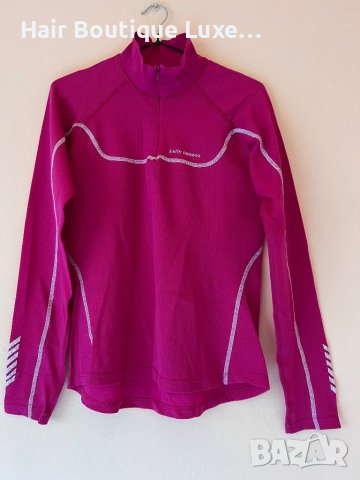 Helly Hansen Термо блуза с цип в цвят циклама 💖, снимка 4 - Блузи с дълъг ръкав и пуловери - 43930341