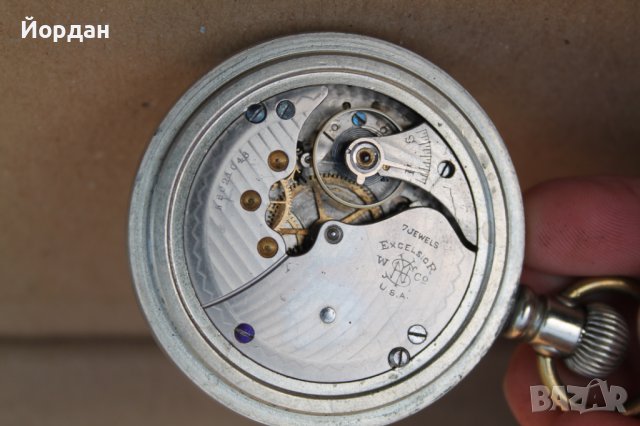 Джобен часовник ''Excelsior'', снимка 5 - Антикварни и старинни предмети - 43884962