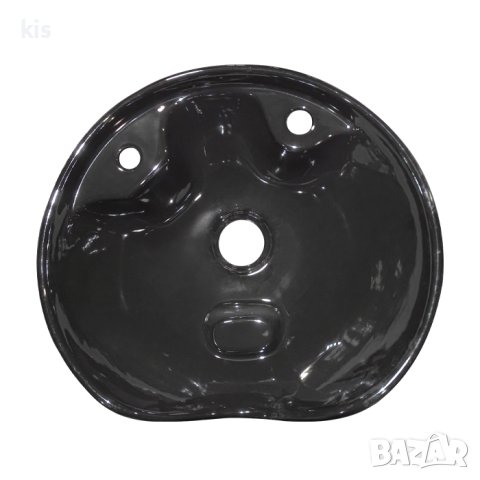 Дълбока кръгла керамика за фризьорска измивна колона DM7, черна, снимка 2 - Друго оборудване - 43937344