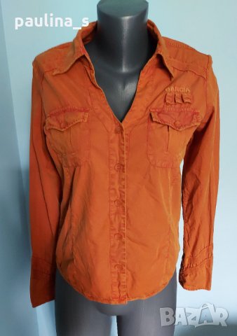 Памучна спортна риза "Garcia" genuine denim, снимка 4 - Ризи - 14430838