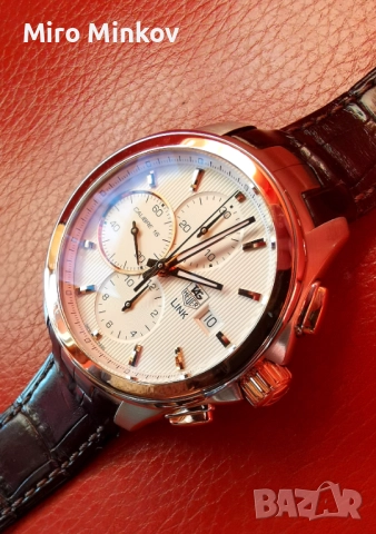ПРОДАВАМ ЗЛАТЕН ЧАСОВНИК TAG HAUER, модел LINK Calibre 16, като нов