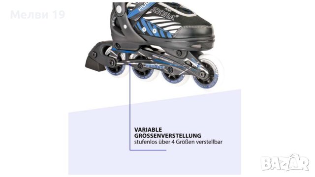 Детски ролери Leon, Гр. 37-40, черно/синьо, снимка 5 - Ролери, кънки - 40346749