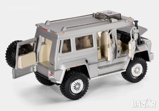 Метални колички: Mercedes-Benz Unimog U5000 (Мерцедес-Бенц), снимка 10 - Колекции - 50468528