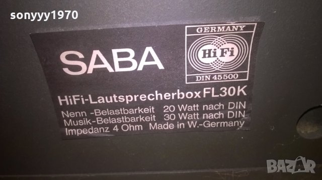 saba fl30k hifi-west germany-2бр тонколони внос германия, снимка 16 - Тонколони - 27983226