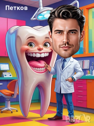 Карикатура по снимка! Уникален подарък за любим човек!, снимка 9 - Картини - 52379727