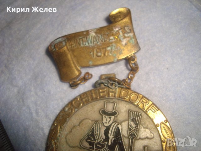 1977г. СТАР КОЛЕКЦИОНЕРСКИ БРОНЗОВ НЕМСКИ МЕДАЛ КОМИНОЧИСТАЧ КЪСМЕТЛИЙСКИ с НОСАЧ РЯДЪК 18699, снимка 13 - Антикварни и старинни предмети - 37970992