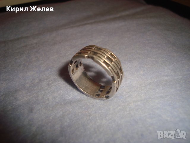 АЖУРЕН ДИЗАЙНЕРСКИ АРТ МОДЕЛ СРЕБЪРЕН МОДЕН ПРЪСТЕН СРЕБРО 925 МАЙСТОРСКА РЪЧНА ИЗРАБОТКА 32441, снимка 9 - Пръстени - 38329965