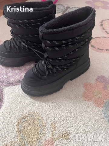 Черни боти zara, снимка 2 - Детски боти и ботуши - 52420369