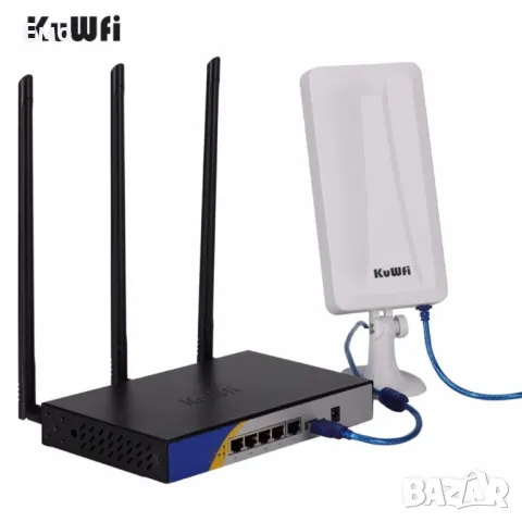 WiFi рутер и външна антена за прихващане и излъчване на WiFi сигнал - WFR190, снимка 2 - Рутери - 48658610