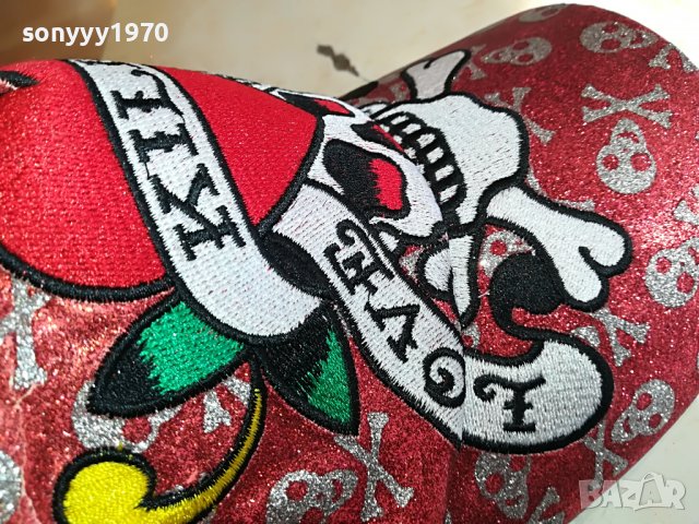 ED HARDY-RED 1203231619, снимка 2 - Шапки - 39972894
