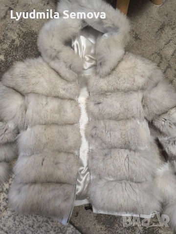 Кожено яке с качулка , снимка 3 - Якета - 51879528