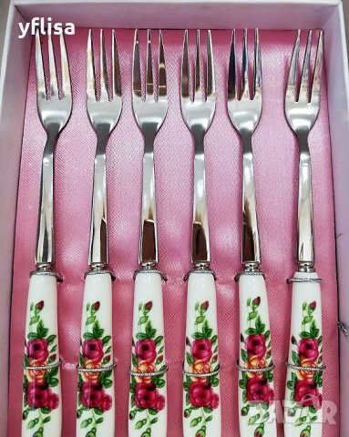 Малки лъжички с красиви порцеланова дръжка, снимка 4 - Други стоки за дома - 23810512