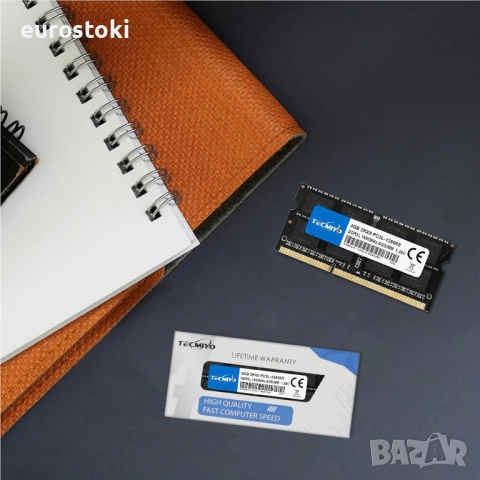 TECMIYO DDR3L 1600MHz 8GB комплект (2x4GB) Ram PC3L-12800S CL11 1.35V/1.5V PC3 12800, снимка 2 - RAM памет - 51546355