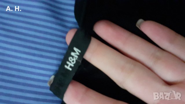 Черна туника с къс ръкав H&M, снимка 2 - Туники - 26601406