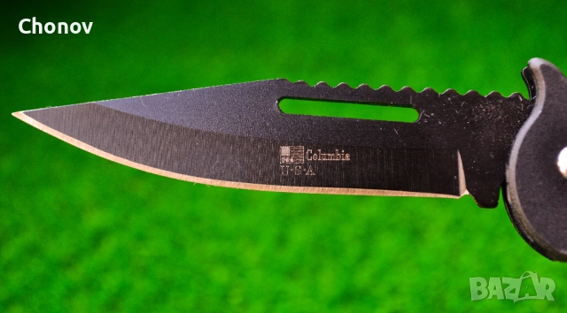 АВТОМАТИЧЕН СГЪВАЕМ НОЖ КОЛУМБИЯ COLUMBIA ТИГЪР ЧИСТО НОВ, снимка 8 - Ножове - 51867048