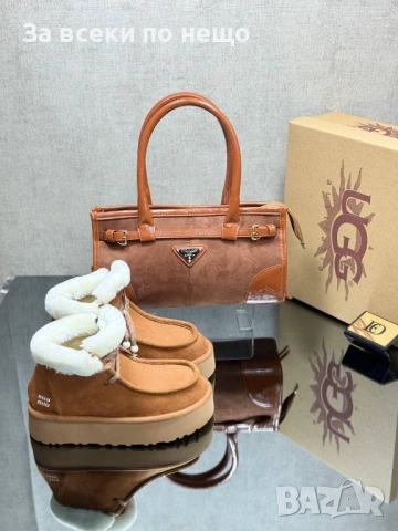 YSL🔝Miu Miu🔝Prada Дамски Меки И Топли Боти🔝Меки И Топли Чехли🔝Дамска Чанта Код SK765, снимка 5 - Дамски боти - 53170888