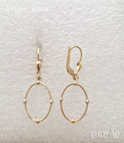 Дамски златни обеци , снимка 6 - Обеци - 47498689