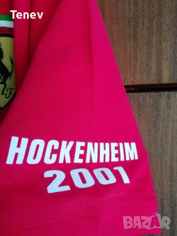 Michael Schumacher Ferrari Hockenheim 2001 колекционерска тениска XL Ферари Шумахер , снимка 4 - Тениски - 43079626